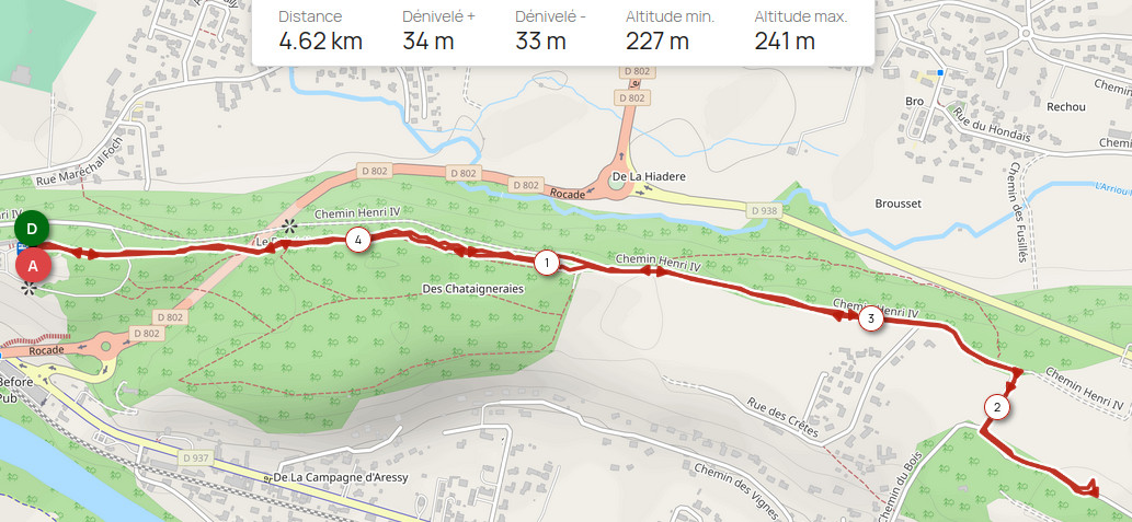 Ouvrir le parcours sur openrunner