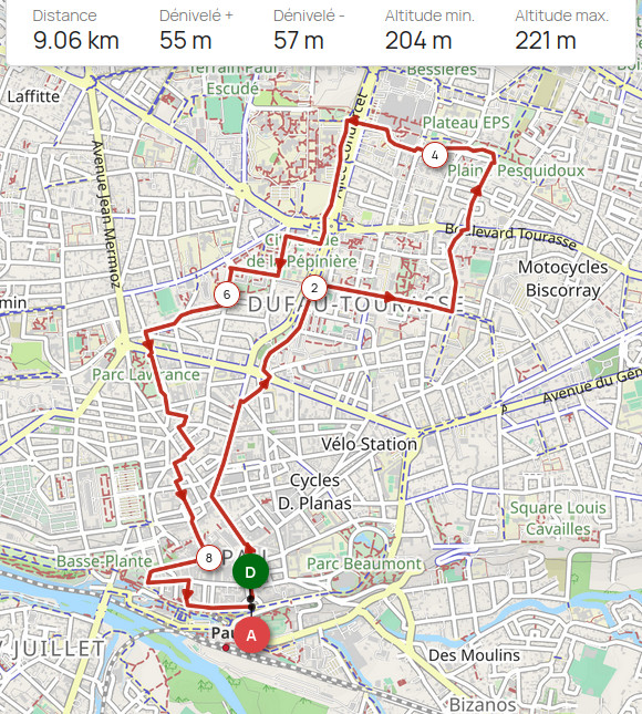 Ouvrir le parcours sur openrunner
